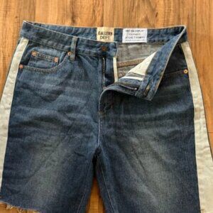 Gallery Dept Denim and Cream Jean Shorts